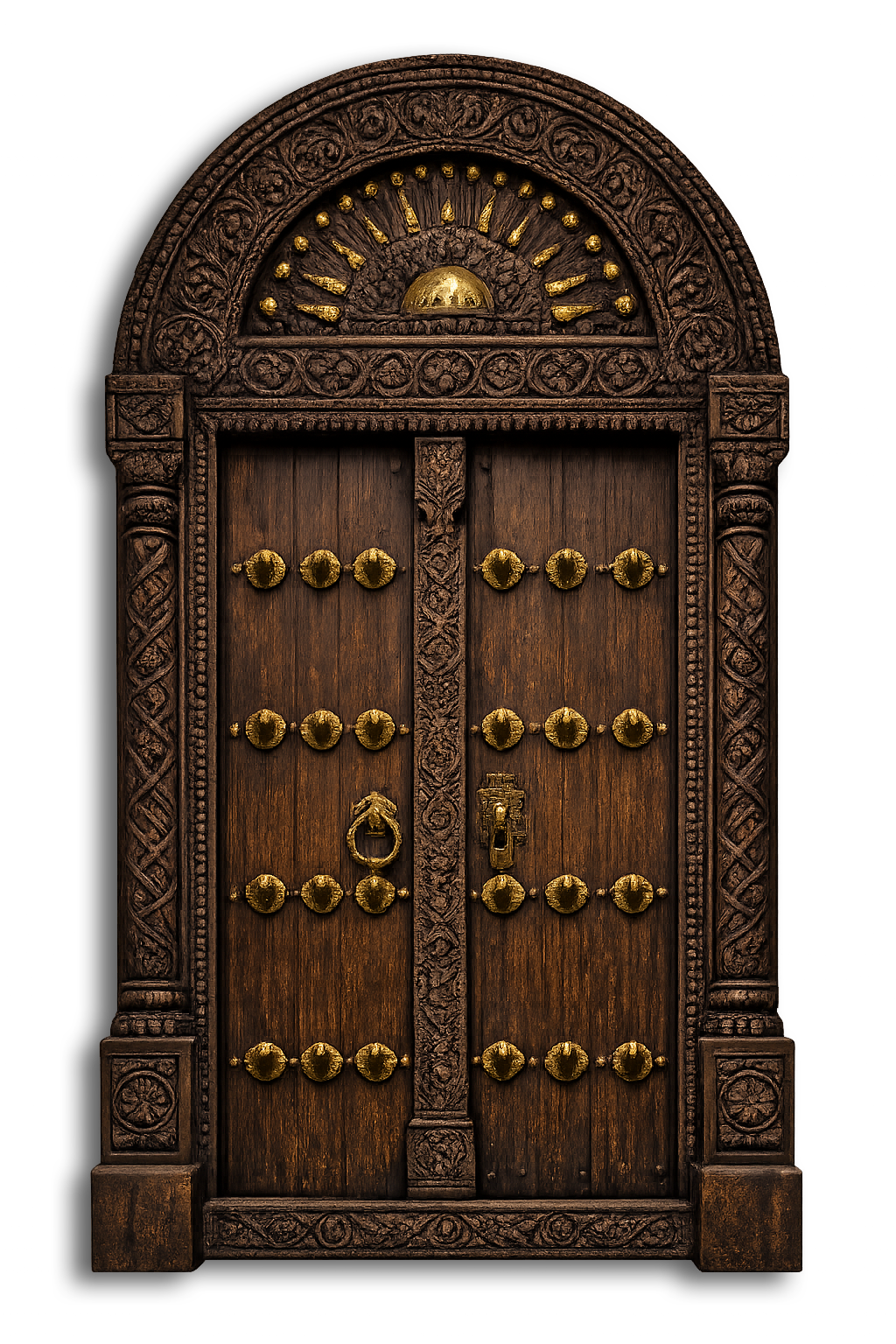 Ornate carved Zanzibar door